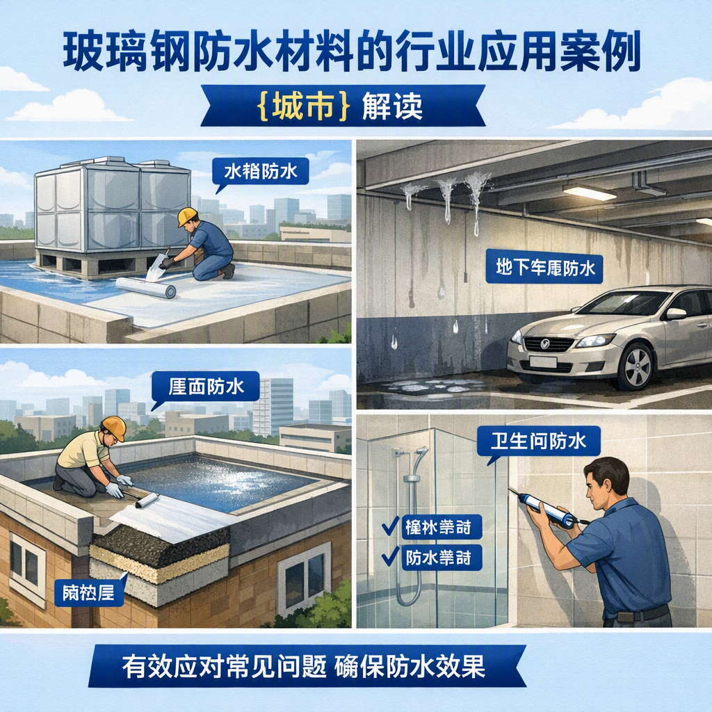 玻璃钢防水材料的行业应用案例，阳江解读