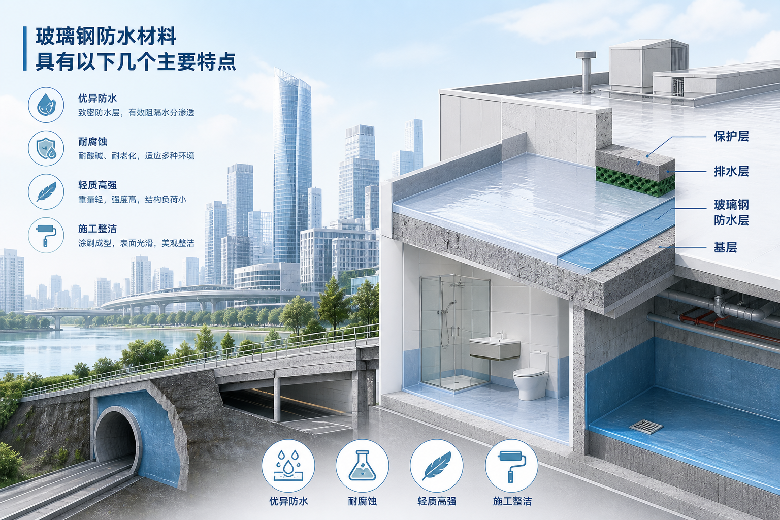 2023年玻璃钢防水材料市场趋势分析，关注 阳江 发展